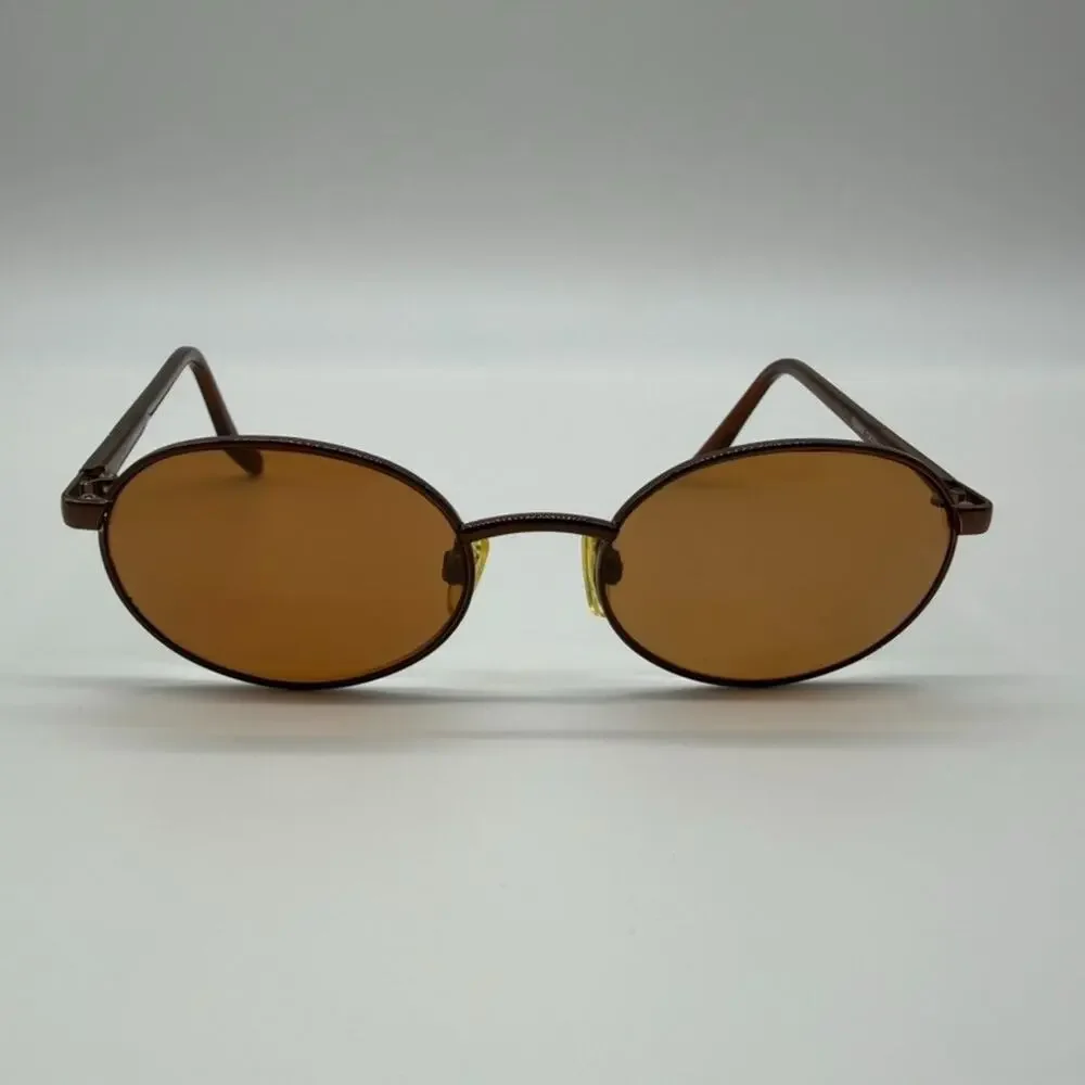 Capezio Shiny Copper Metal Oval Eyeglasses FRAME ONLY - Model 15 51-18-140